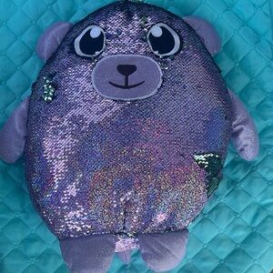 Purple Sequin Plush Toy